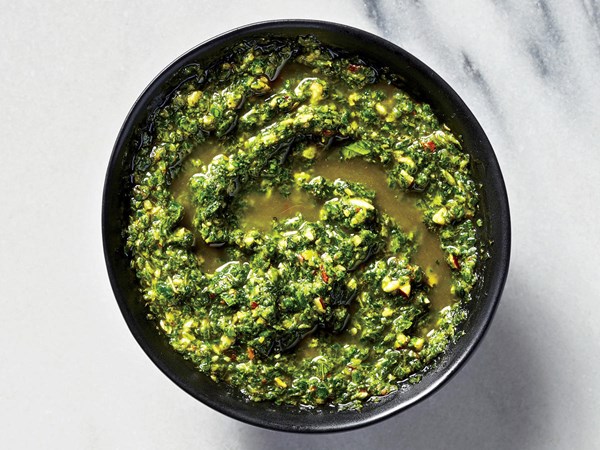 Arugula-mint pesto