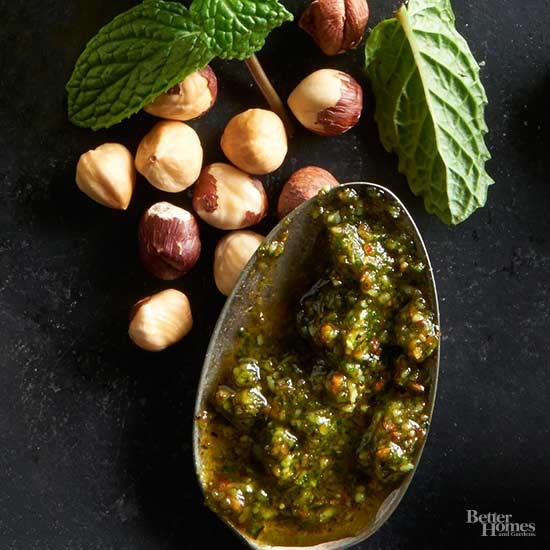Arugula-mint pesto