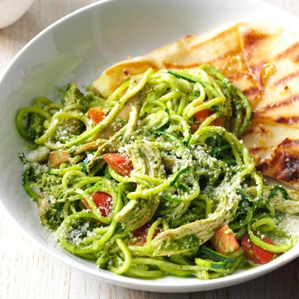 Arugula pesto chicken