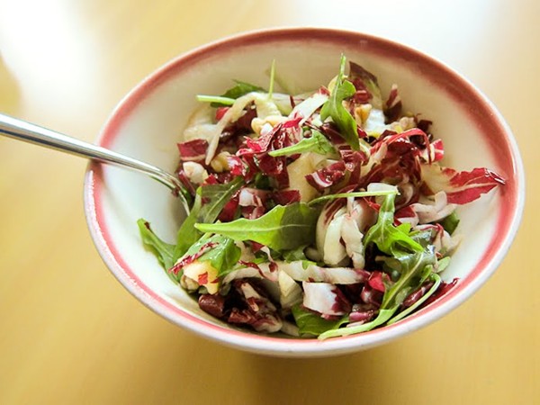 Arugula, radicchio and fennel salad
