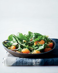 Arugula salad with mandarin vinaigrette