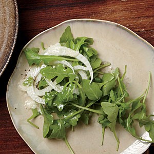 Arugula salad with Parmesan vinaigrette