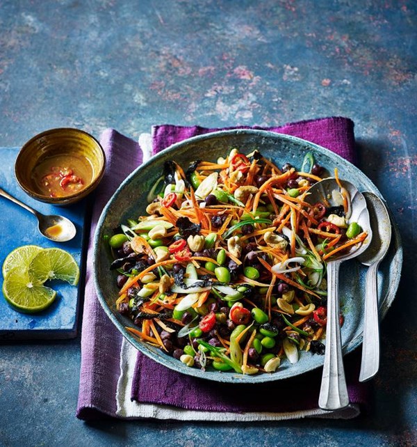 Asian aduki bean salad