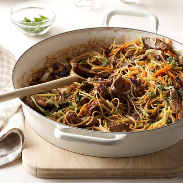 Asian beef & noodles