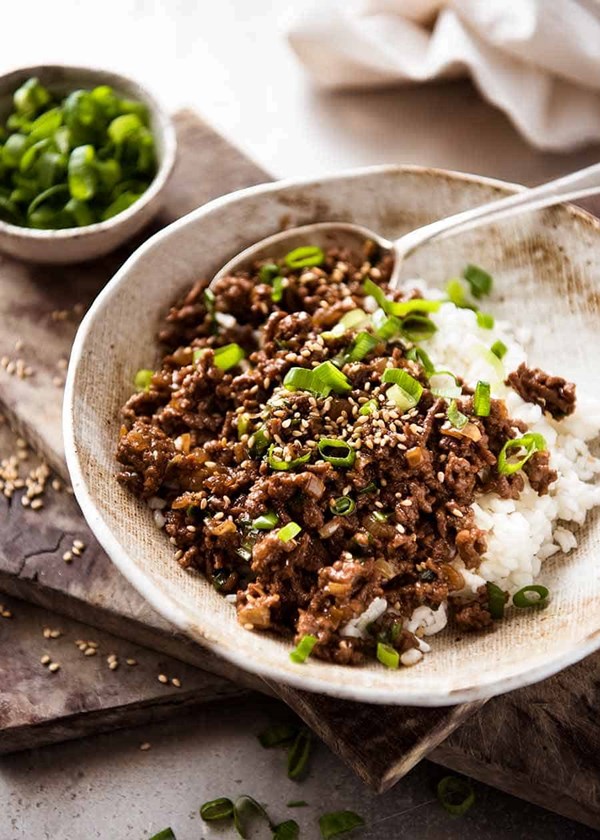 Asian beef bowls 