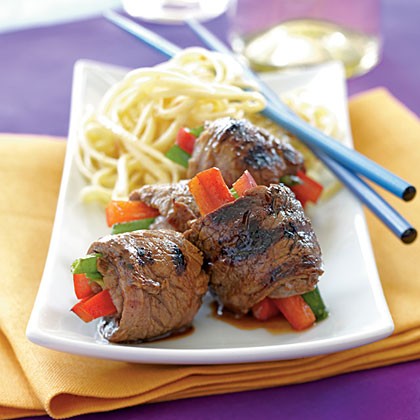 Asian beef rolls