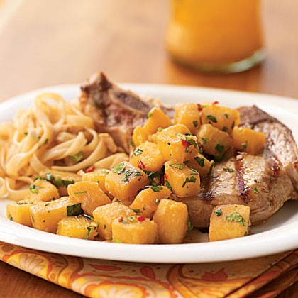 Asian caramelized pineapple