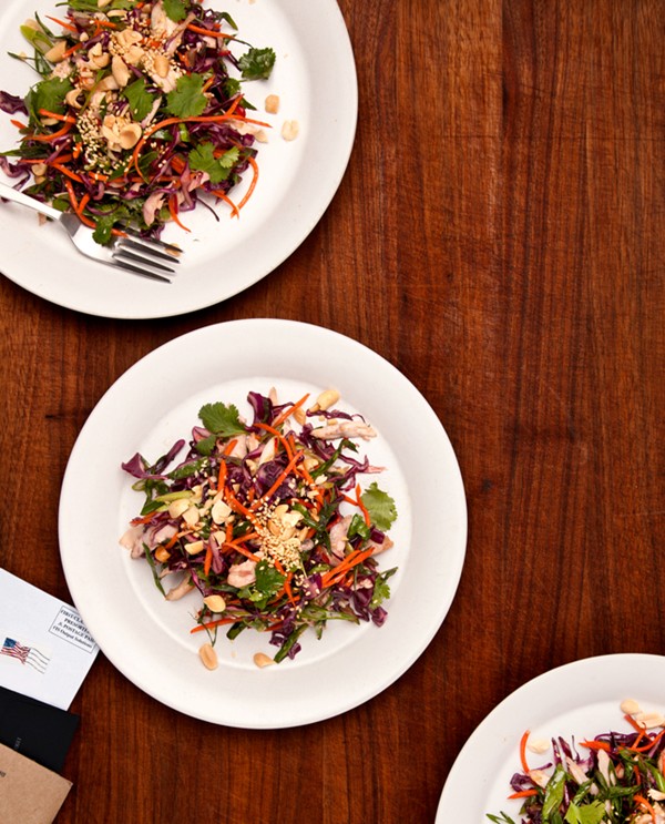 Asian chicken and cabbage salad