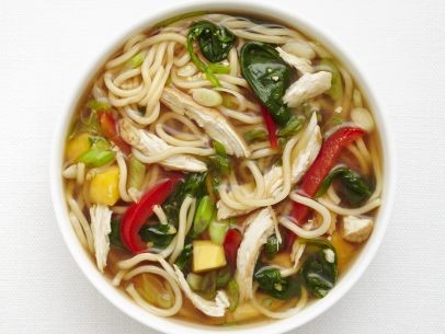 Asian chicken noodle soup