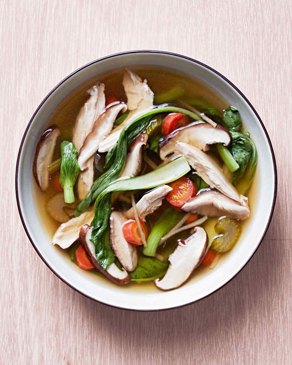 Asian chicken noodle soup