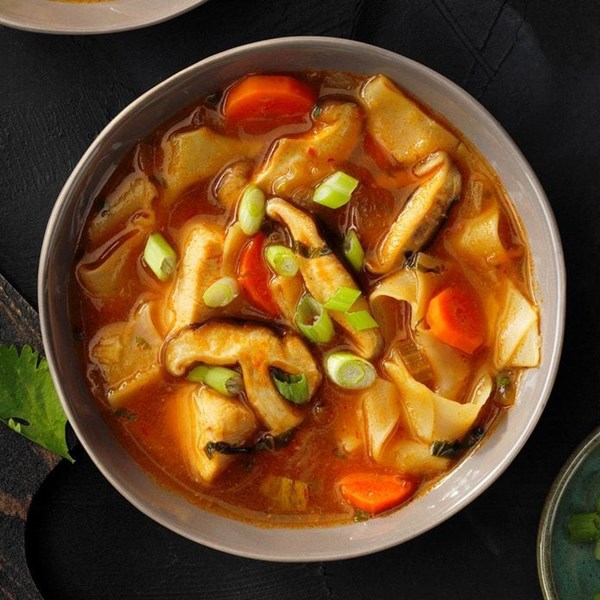 Asian chicken noodle soup