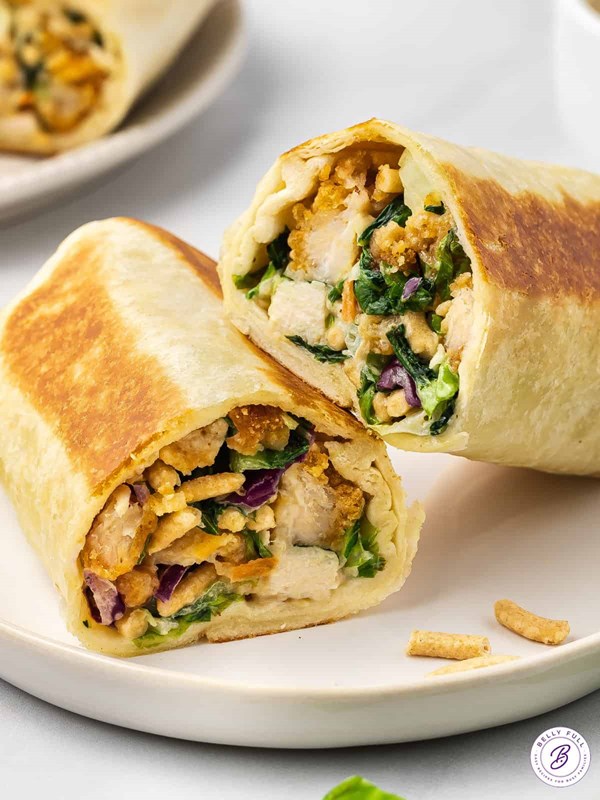 Asian chicken salad wrap