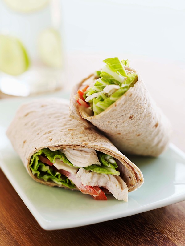 Asian chicken wrap