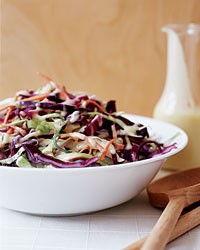 Asian coleslaw with miso-ginger dressing