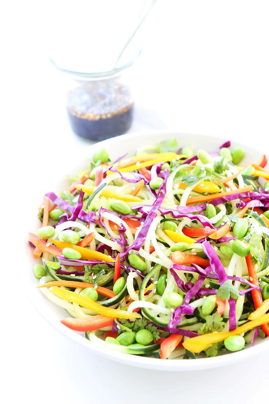 Asian cucumber noodle salad