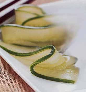 Asian cucumber ribbon salad