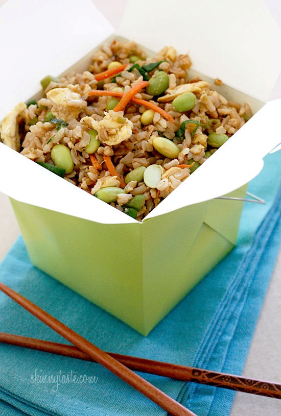 Asian edamame fried rice