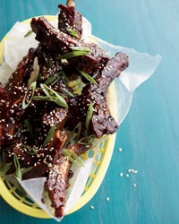 Asian fried and glazed baby back ribs