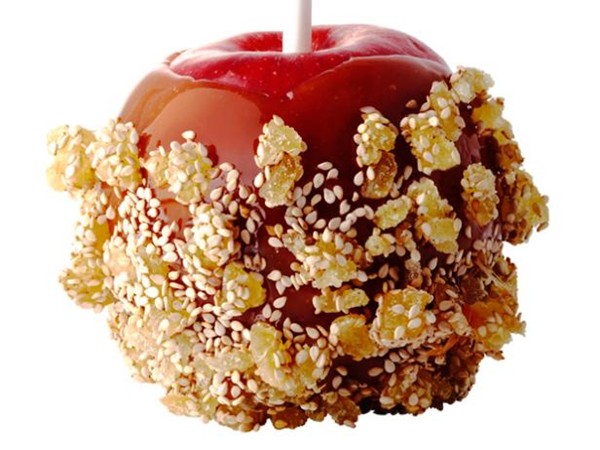 Asian fusion caramel apples