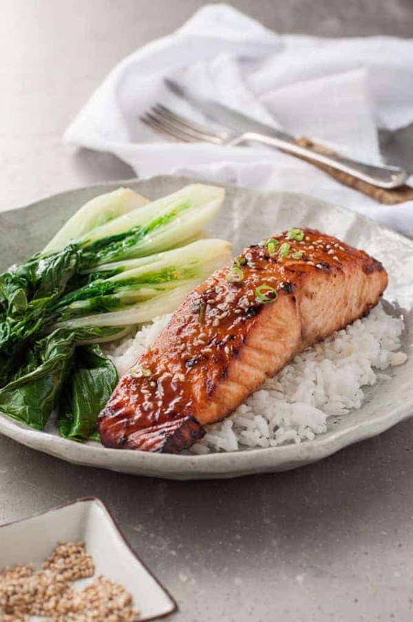 Asian glazed salmon