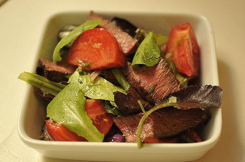 Asian inspired beef salad