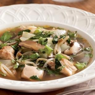 Asian-inspired chicken soup