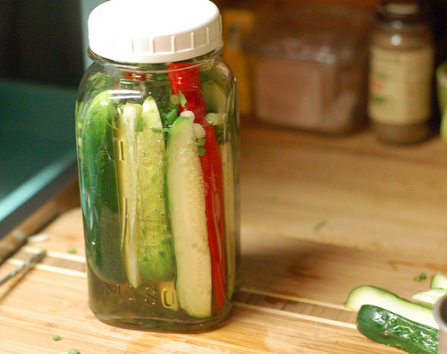 Asian-inspired refrigerator pickles