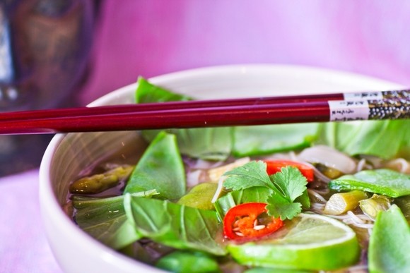 Asian noodle soup
