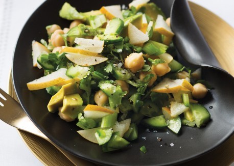 Asian pear and avocado bowl