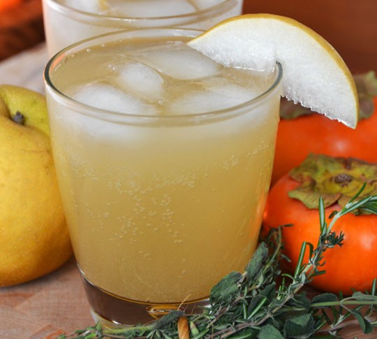 Asian pear sparkler