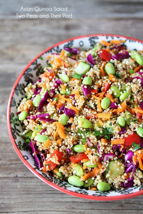 Asian quinoa salad