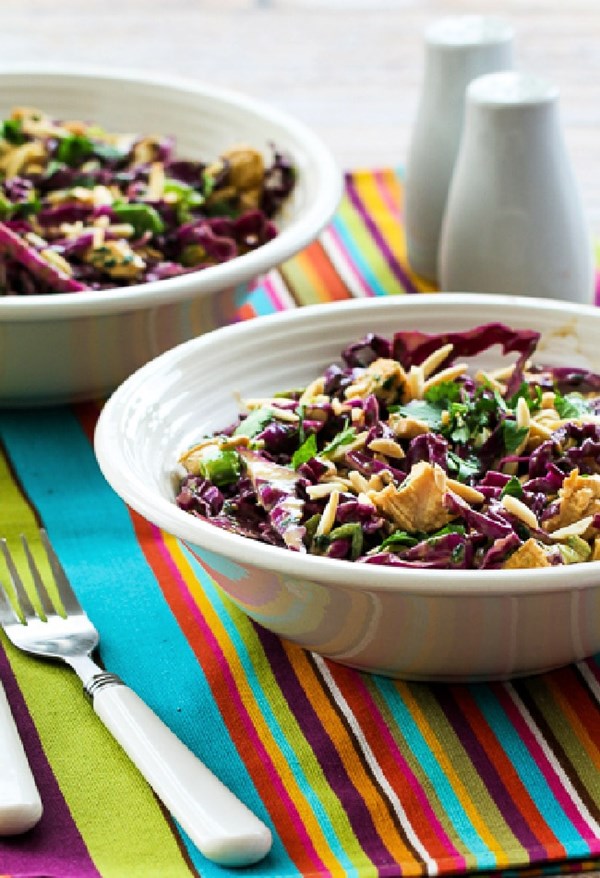 Asian red cabbage salad