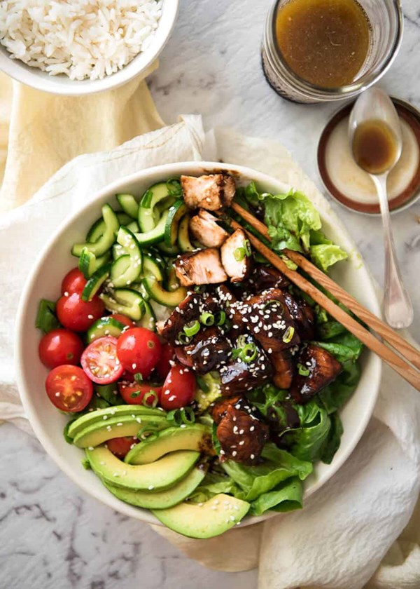 Asian salmon salad