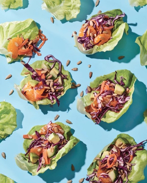 Asian slaw lettuce cups