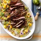 Asian slaw with steak