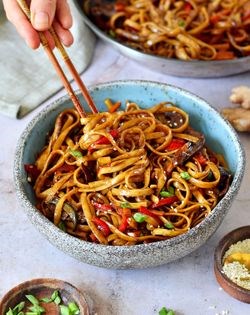 Asian stir-fry noodles