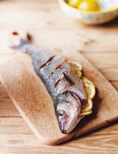 Asian-style bass, John Dory, or other big white fish