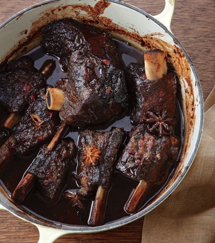Asian-style braised short ribs