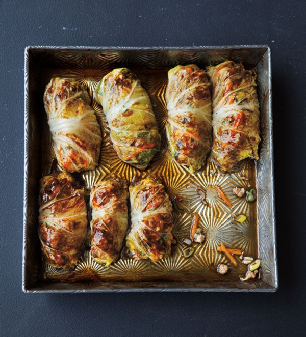 Asian-style cabbage rolls