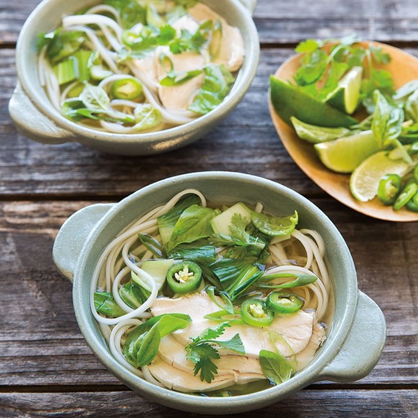 Asian-style chicken soup