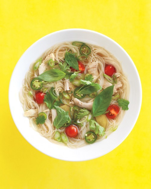 Asian-style chicken soup