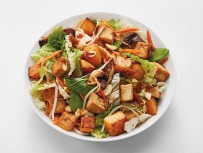Asian tofu and squash salad