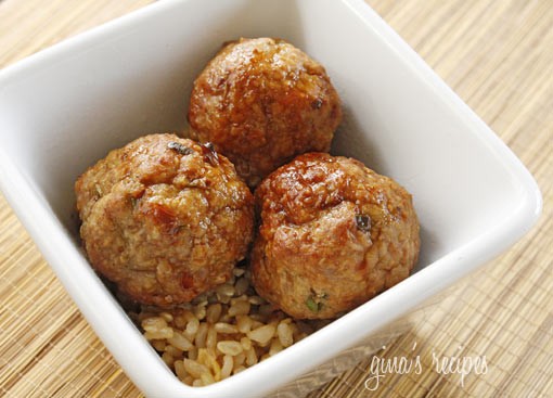 Asian turkey meatballs with lime sesame dipping sauce