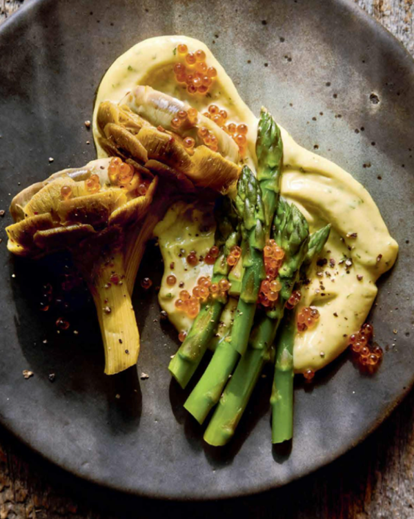 Asparagus + artichokes