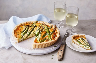 Asparagus & goat's cheese tart
