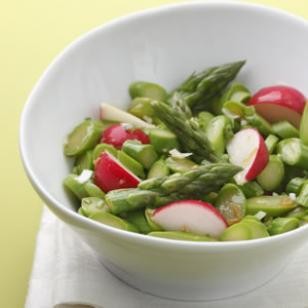 Asparagus & radish salad