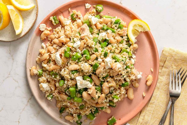 Asparagus and brown rice salad 