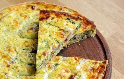 Asparagus and chervil quiche