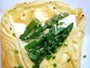 Asparagus and goat cheese omelet for two