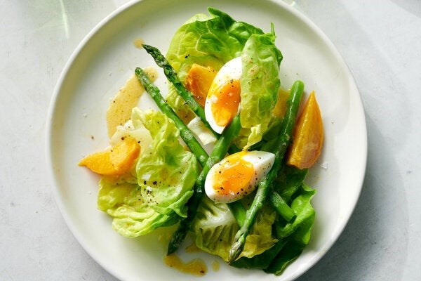 Asparagus and golden beet salad